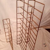 Vintage brass shelves