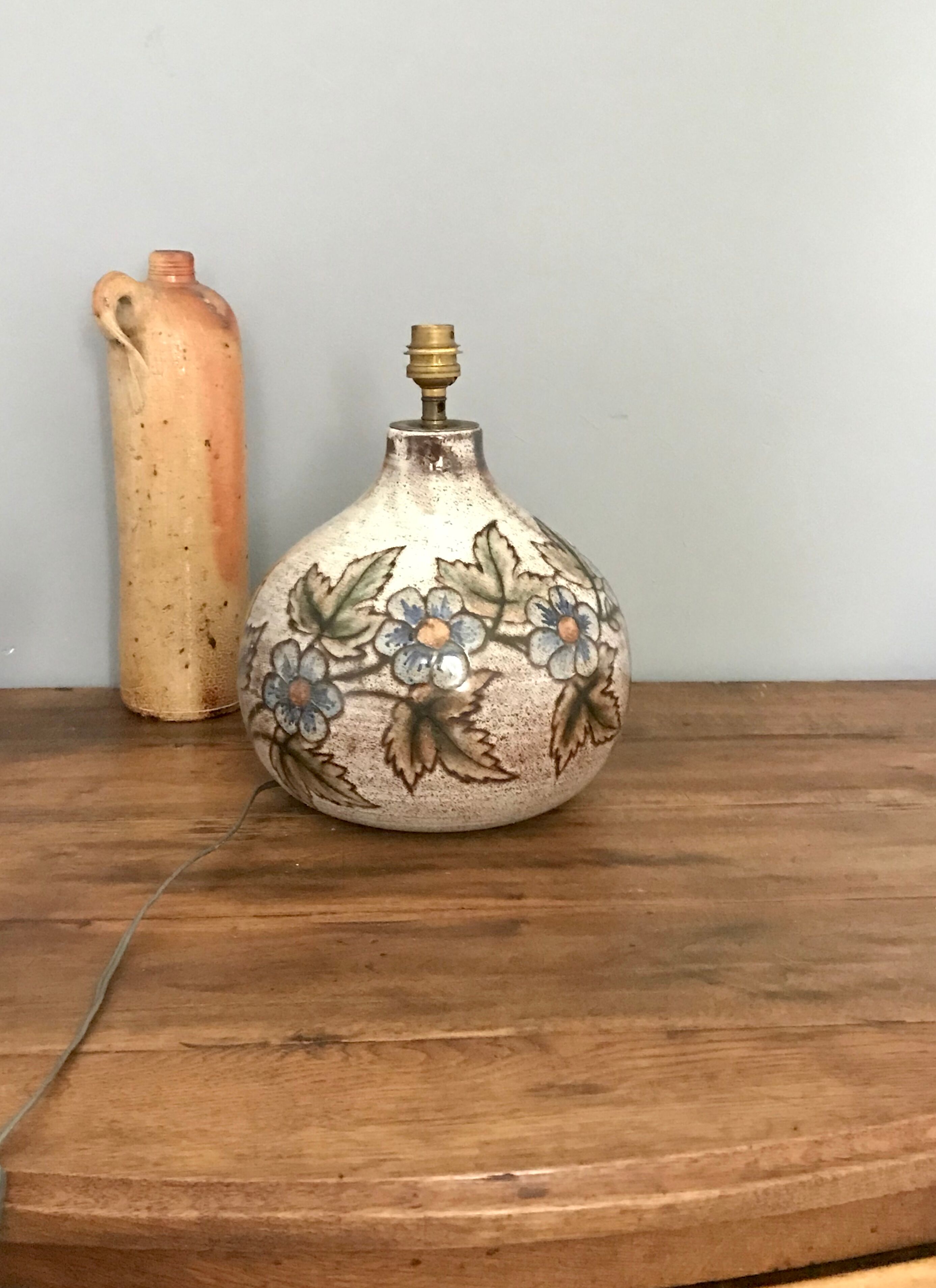 Pied de lampe en céramique