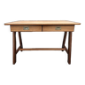 Designer desk, Scandinavian spirit, oak and teak, vintage, 60s
