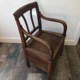 Pierced chair XIX in walnut