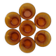 Amber glass bowls Duralex. Vintage