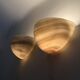 Set of 2 large Peil & Puzzler Carrara wall lamps sconce , 1970s