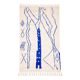 traditional handmade blue Berber rug