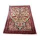 Antique Persian Qum Silk Rug, 77 x 57 cm