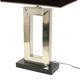 Lampe de table design Eichholtz Arlington en acier inoxydable avec base en granit 72 cm