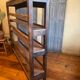 Baker's shelf, kitchen shelf, collection shelf from the early 19th century, oak.