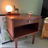 Vintage wooden bedside table