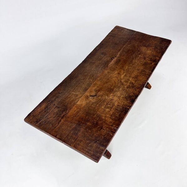 Table basse hollandaise en chêne, années 1800