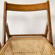 Pair folding chairs caning