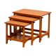 Scandinavian teak nesting coffee tables