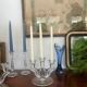 Pair of crystal candlesticks