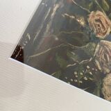 Still life oil under glass