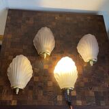 Art Deco shell wall sconces