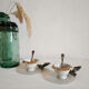Silver and porcelain cockroaches