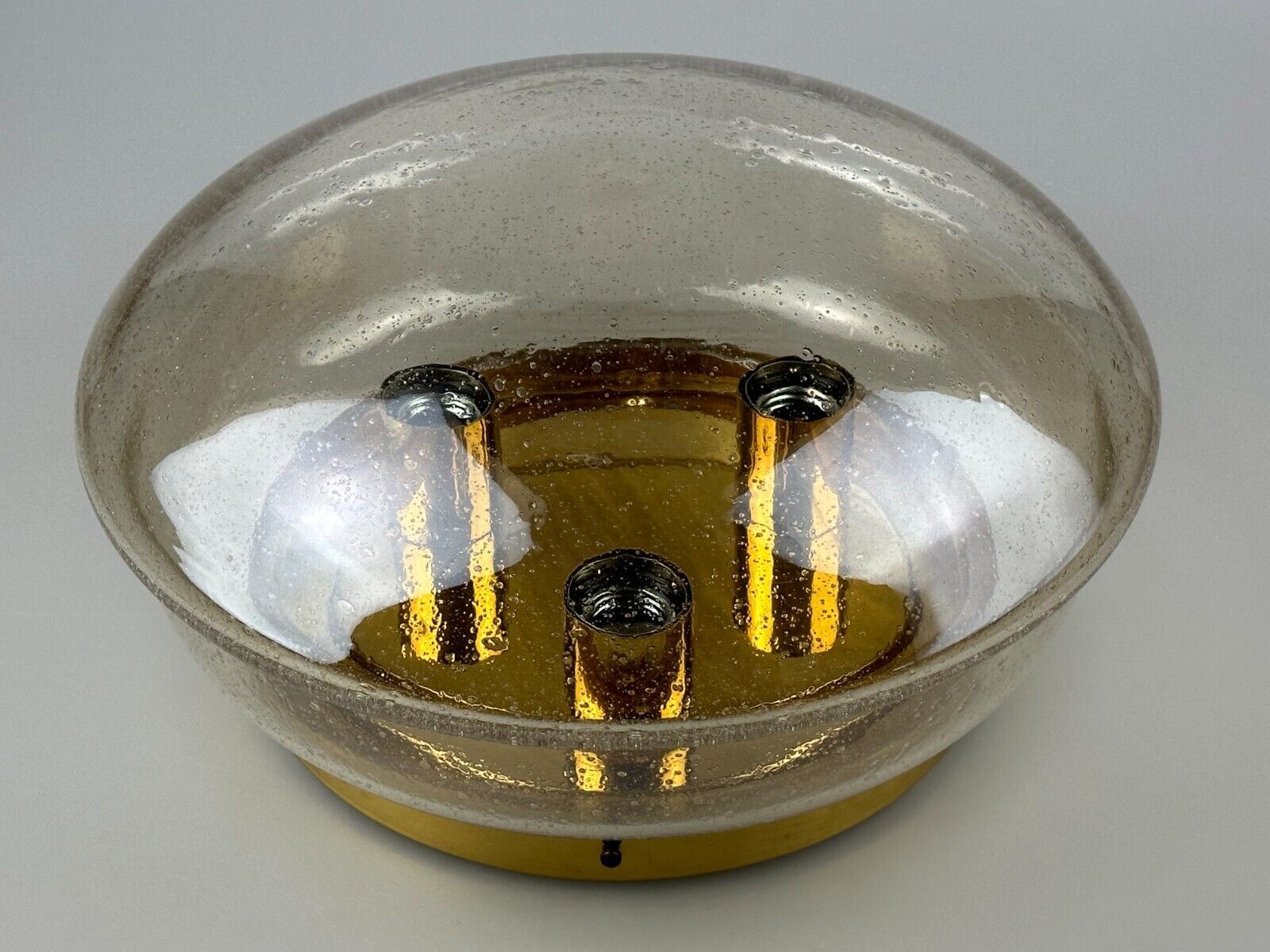 Plafonnier 60s 70s Limburg Glashütte verre space age design