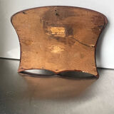 Antique  art nouveau mahogany double frame wood