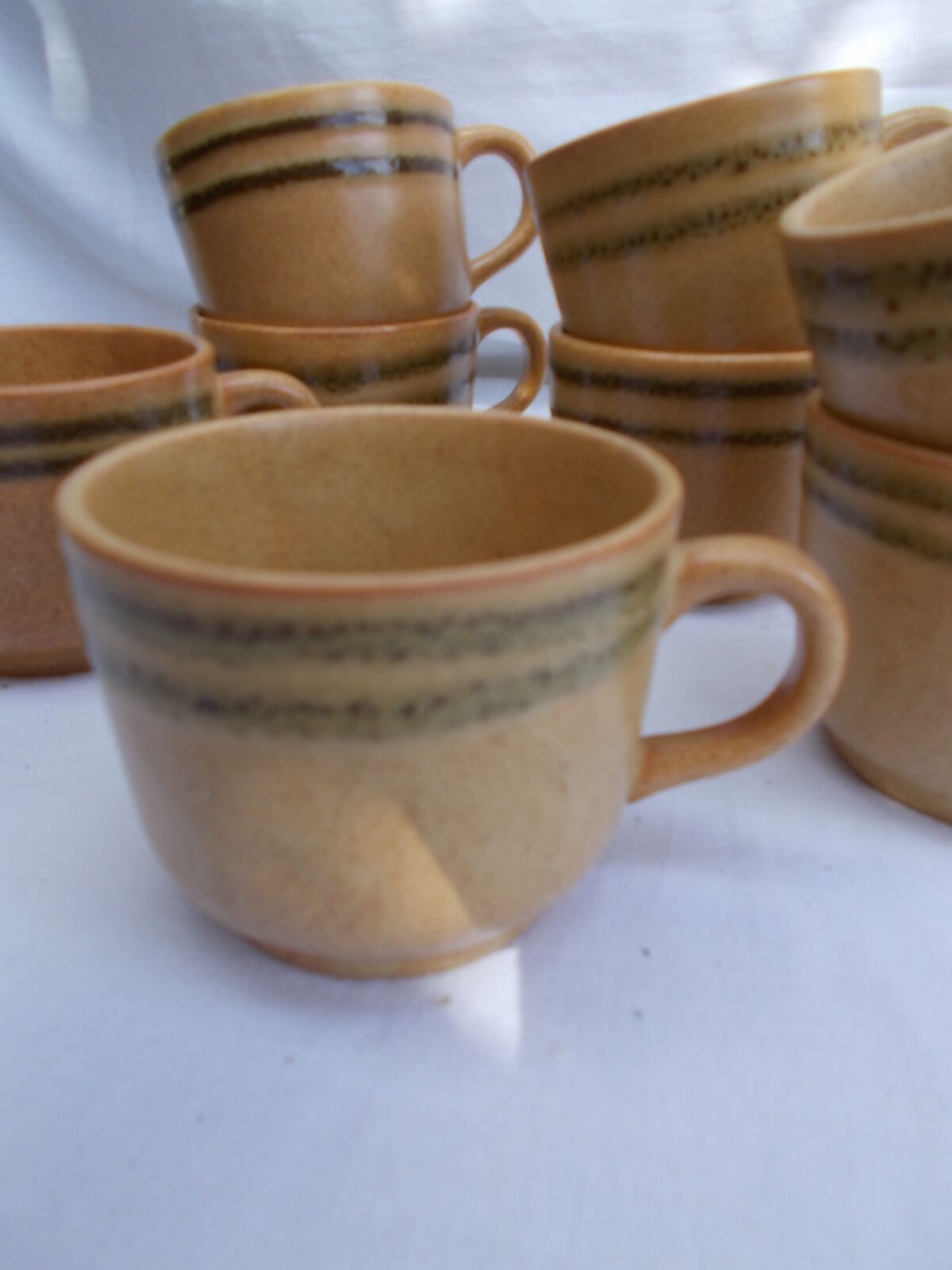 Set of 8 Sarreguemines cups