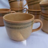 Lot of 8 cups from Sarreguemines