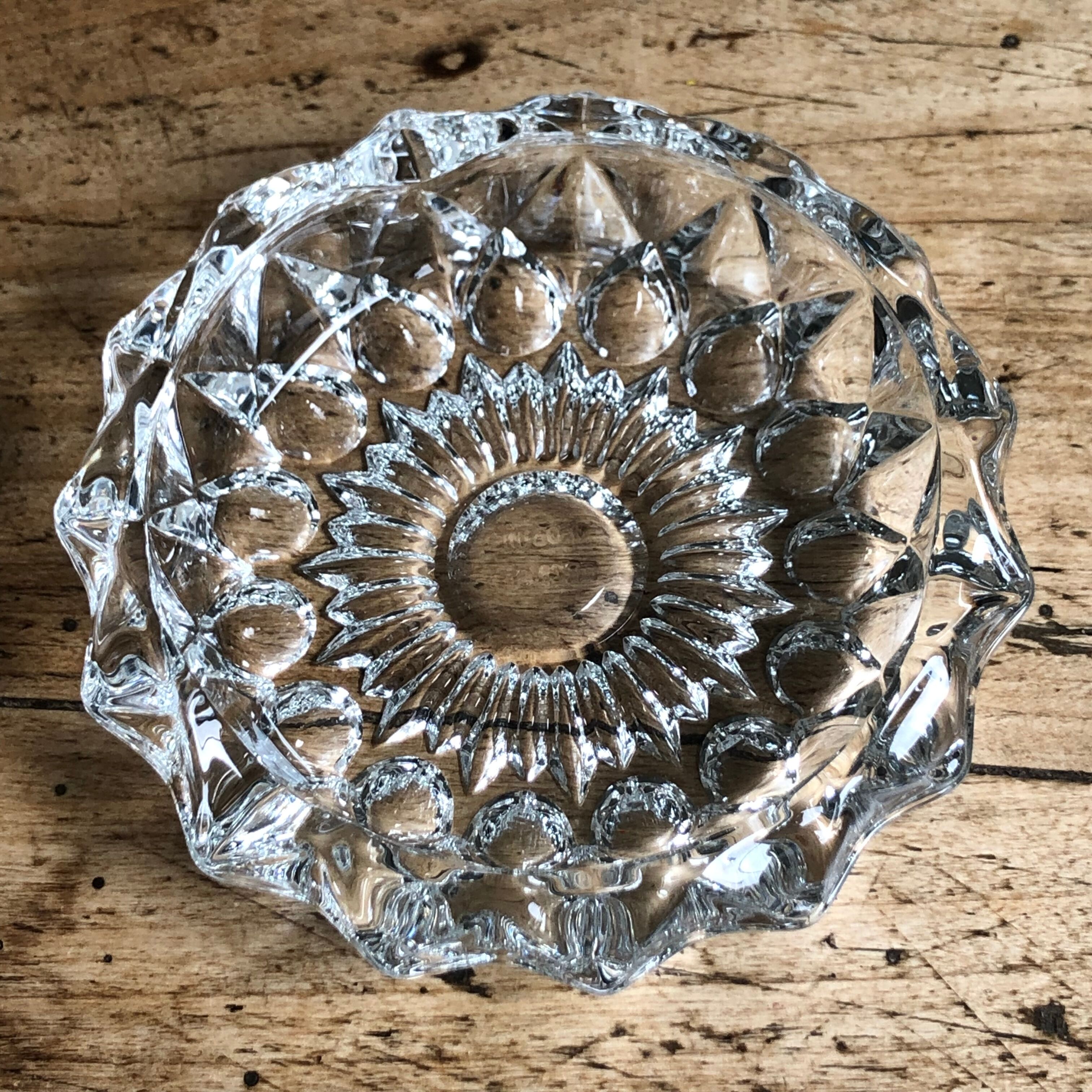 Ashtray in crystal 70s