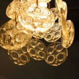 Design Brass and Glass Pendant / Chandelier by Zelezny Brod, 1970s