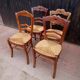 4 mulched chairs