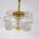 Brass ceiling lamp & flowers Simon & Schelle