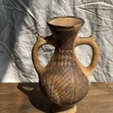 Decorative vase in the shape of an antique style amphora H27