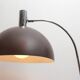 1970s floor lamp in brown and chrome