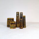 Collection of 6 Ceramic Vases and a Upsala Ekeby Nevada Tray 1962