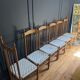 Rare ensemble de six chaises modele"Racine" de Roche Bobois.