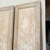 Pair of old fir doors 113x232