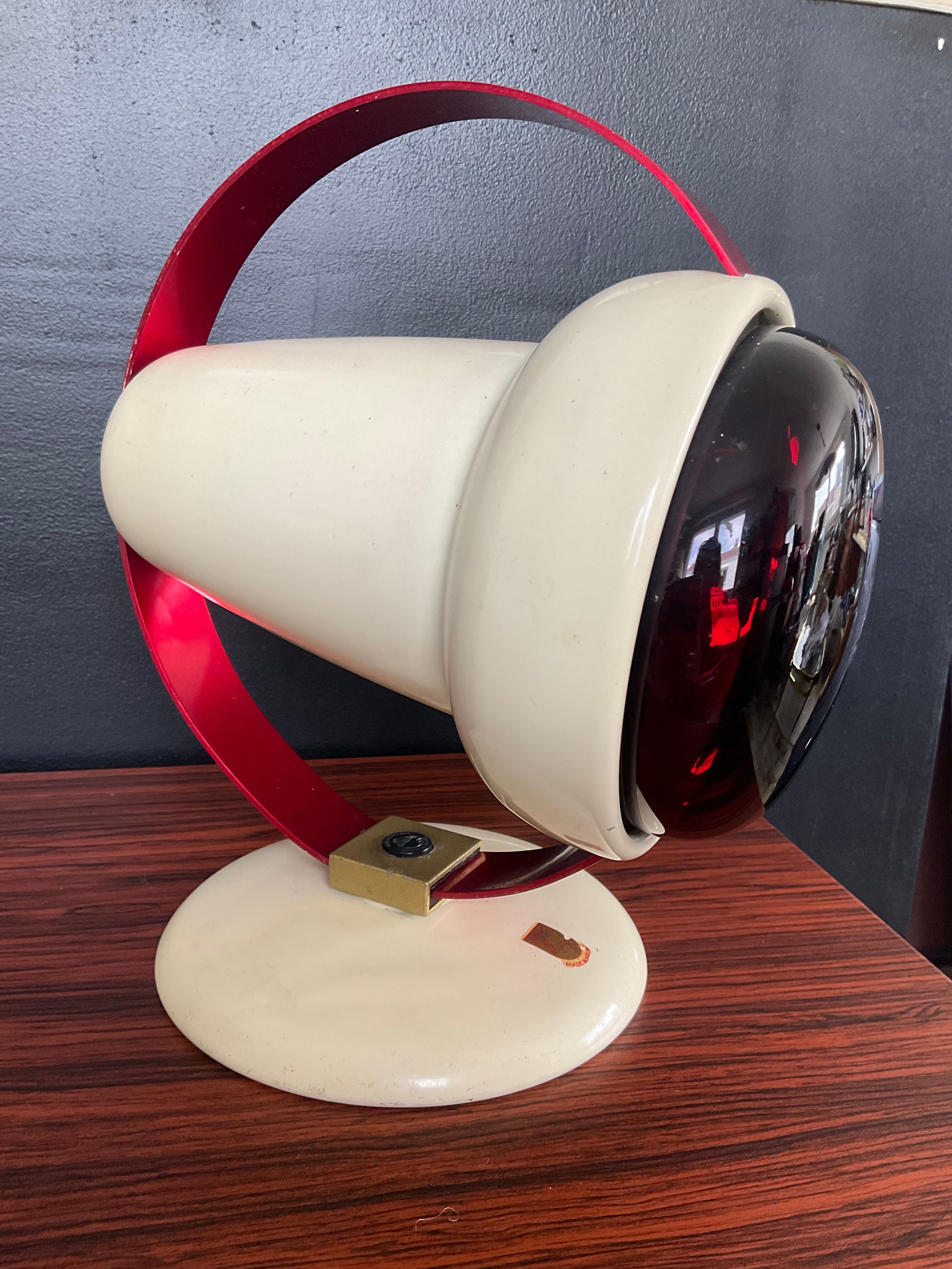 Philips Infraphil lamp designed by Charlotte Perriand