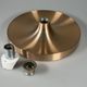 1960s 1970s Disc Wall Lamp by Teka Germany Space Age Design Aluminum Metal