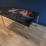 Mid century coffee table with tiles 1960's