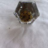Old glass and brass handle