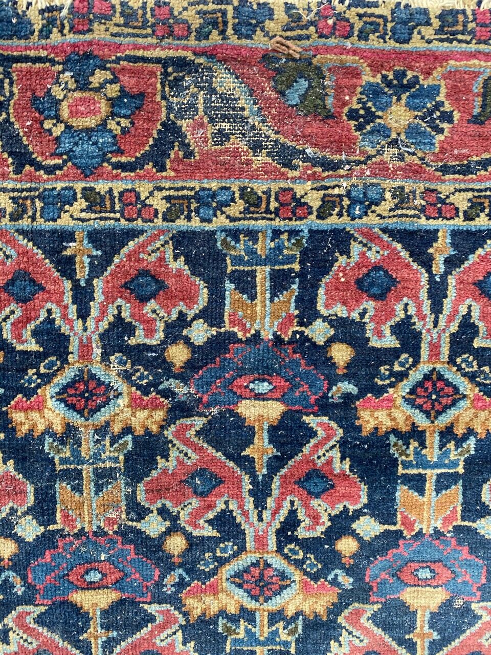 Ancient Persian mahal carpet 102x162 cm