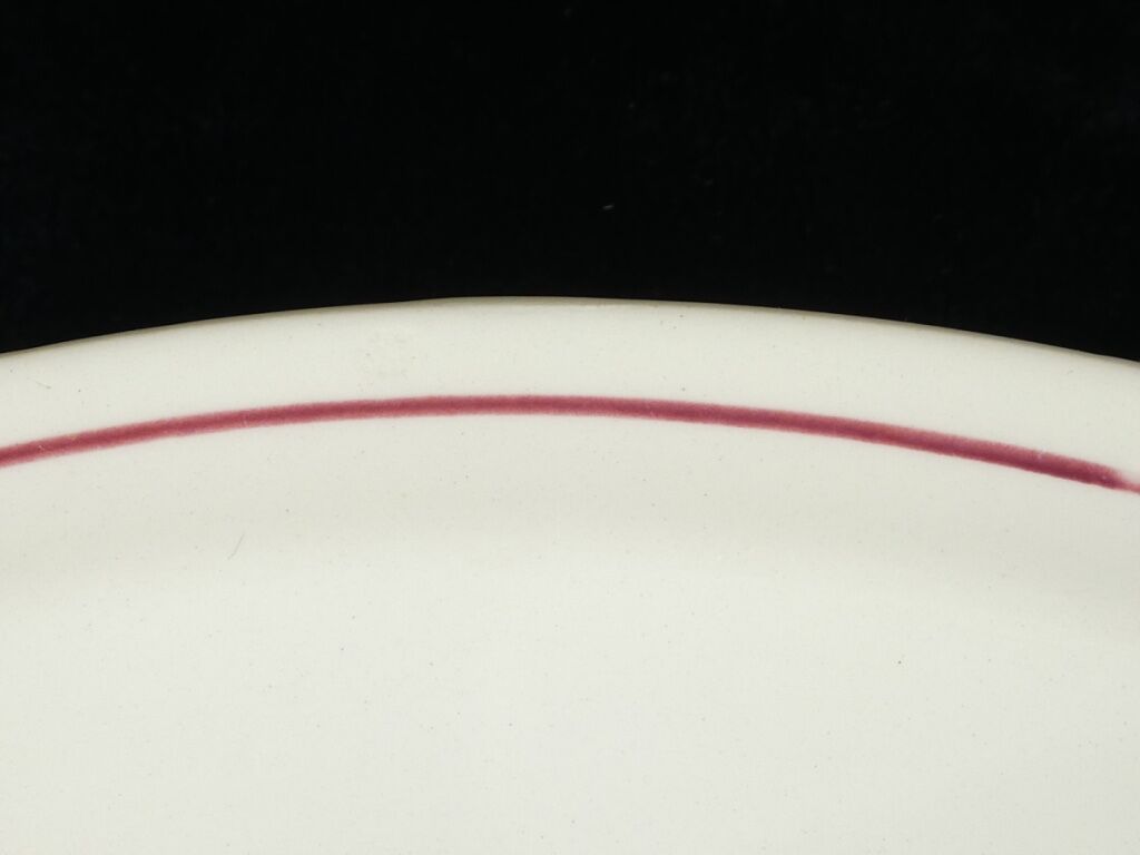 Former plat rond creux in earthenware from badonviller