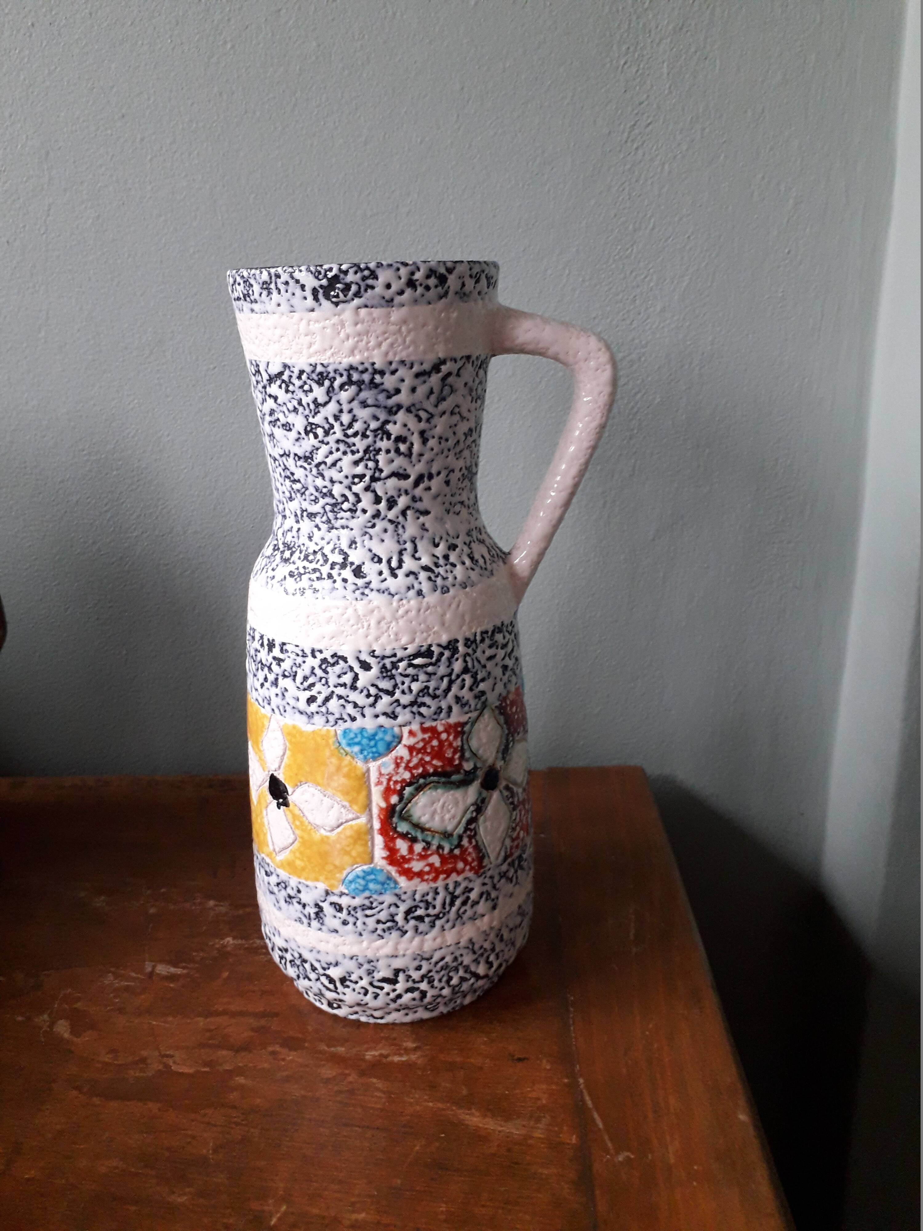 vintage Germany vase with floral pattern