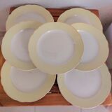 7 flat plates Sarreguemines Hugues