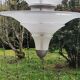 Art Deco chandelier in bronze and silvered brass double sink in opalescent glass