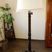 Antique floor lamp with lion motif