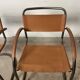 Pair of Effezeta camel cantilever armchairs, Made in Italy, 1970
