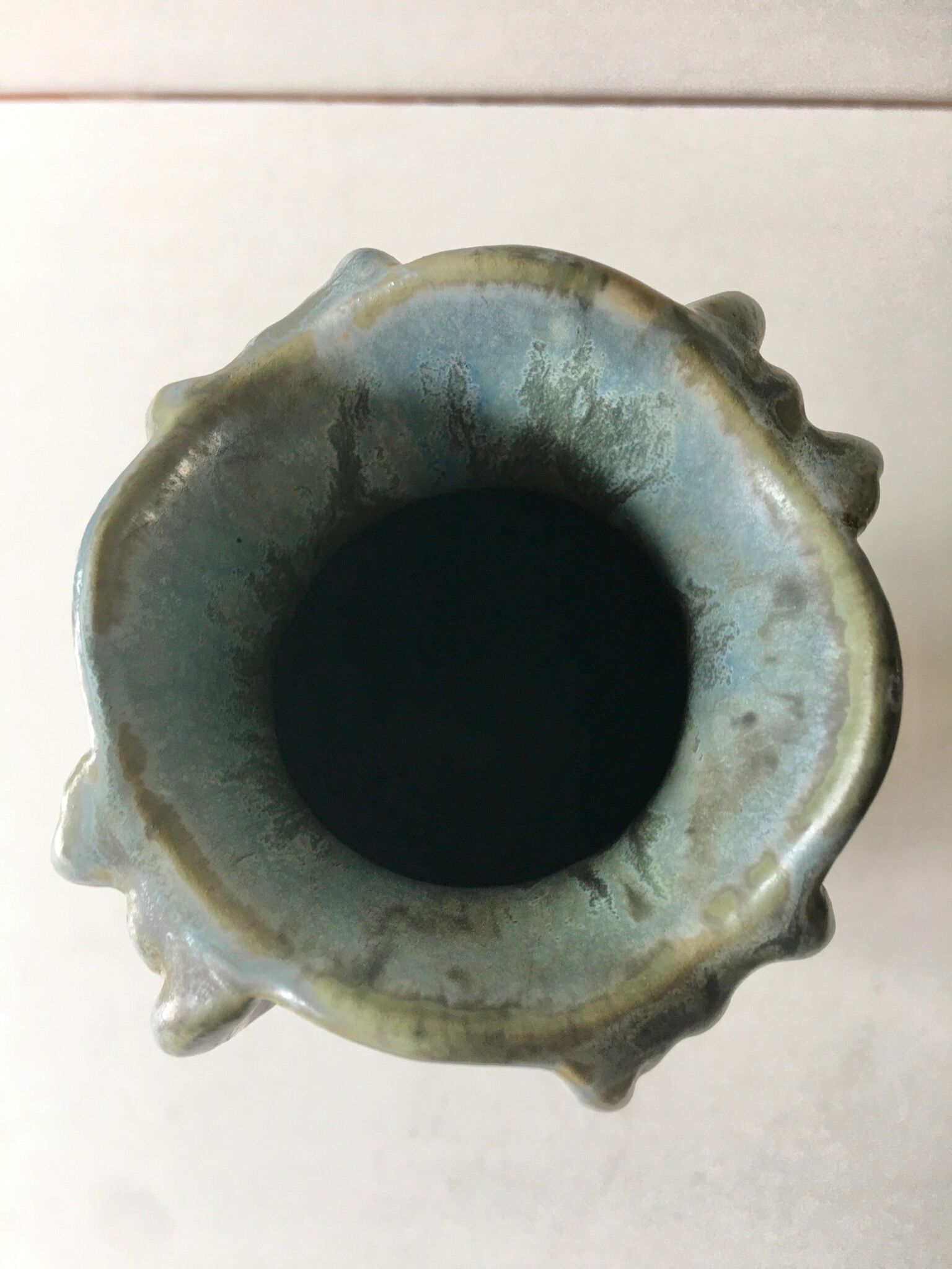 Denbac's art deco sandstone vase