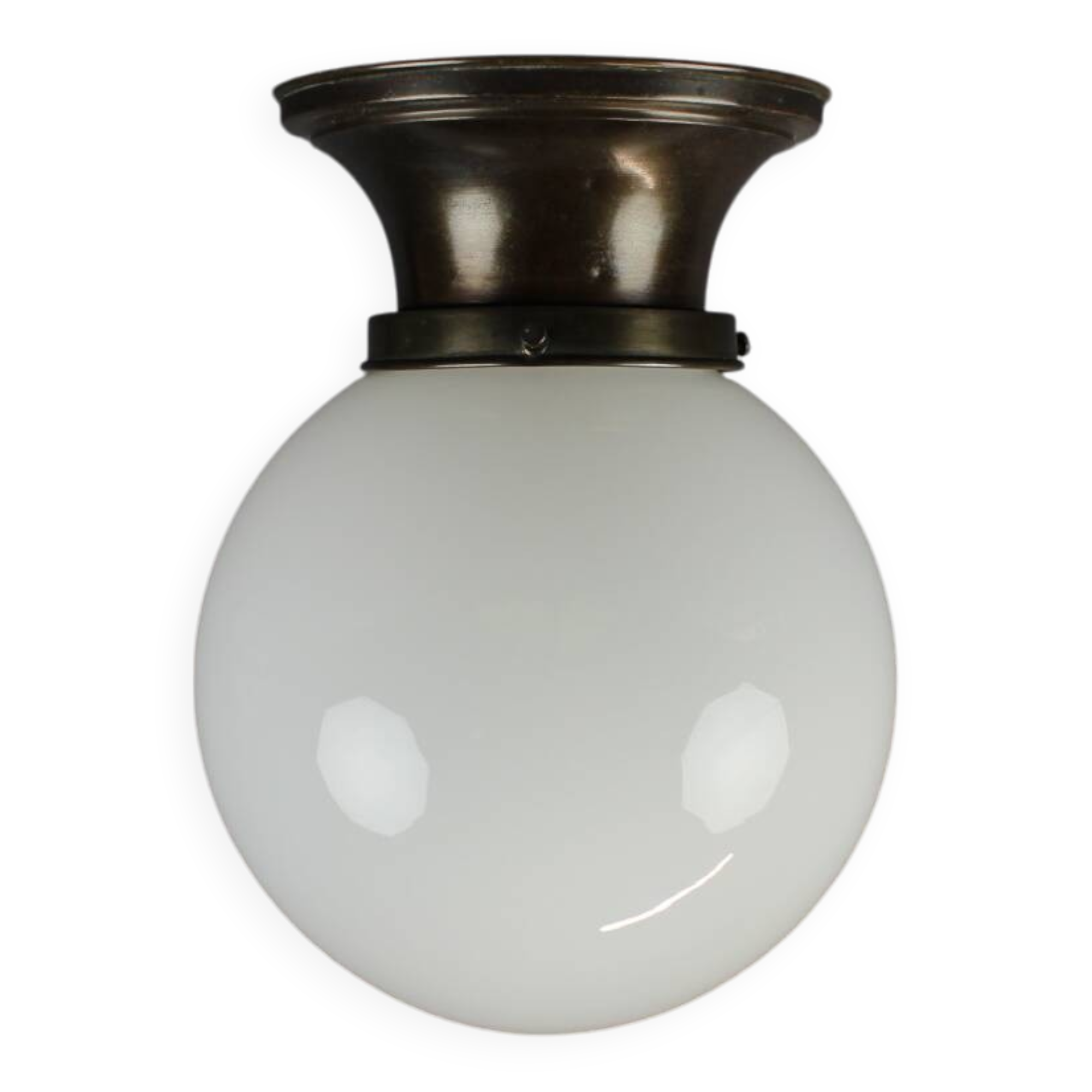 Art Deco Brass Ceiling Lamp, 1920s