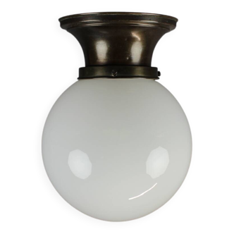 Art Deco Brass Ceilling Lamp, 1920s
