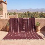 Traditional handwoven Berber rug size 150x250 cm