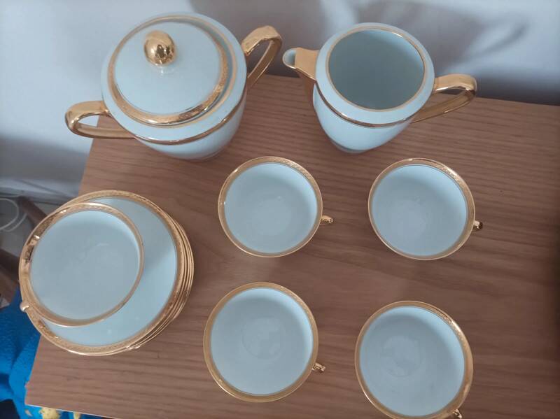 Limoges porcelain coffee service