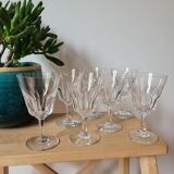Set of 7 Baccarat Côte d'Azur wine glasses