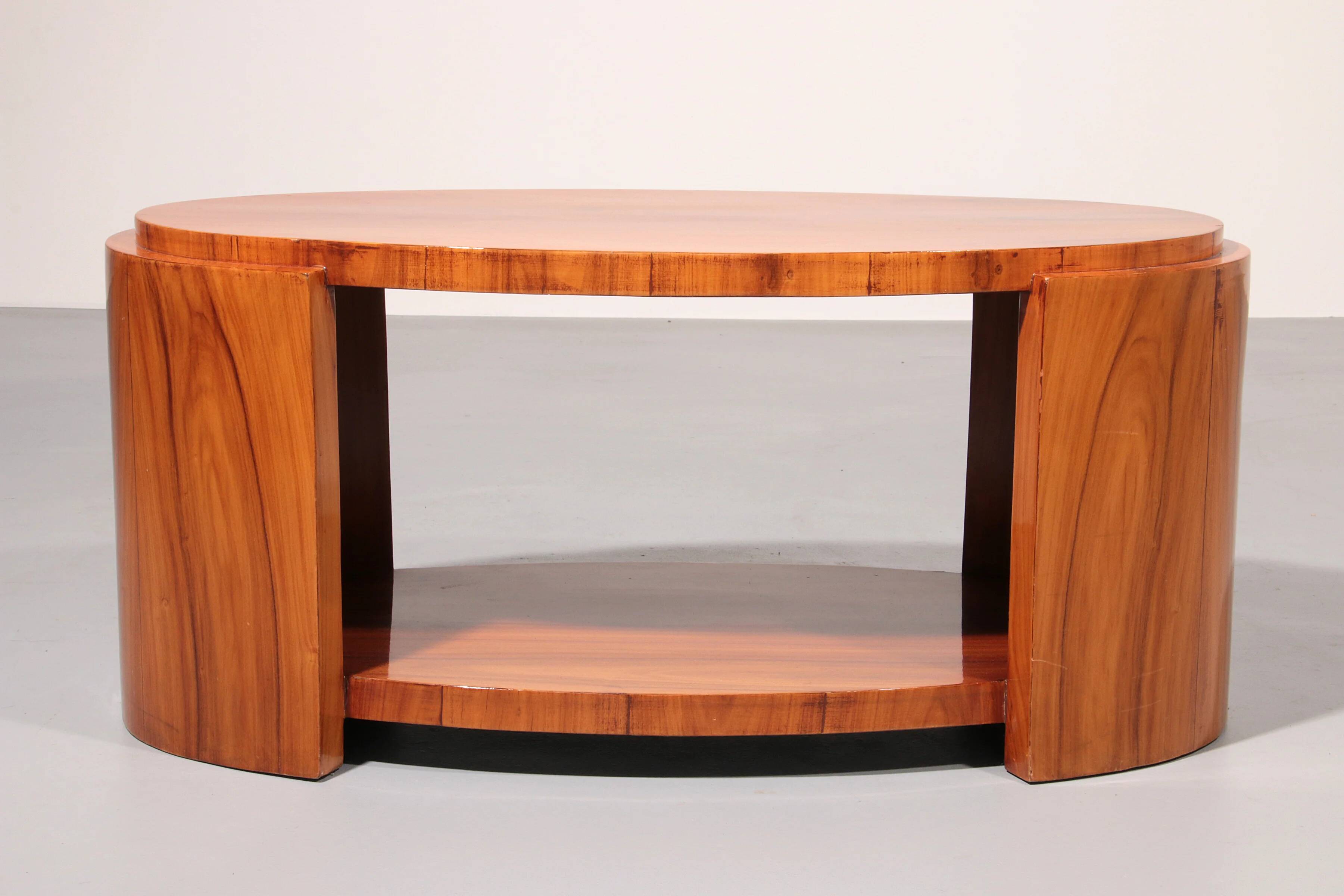 Art Deco French light-wood coffee table