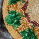 Plat rond vintage en majolique